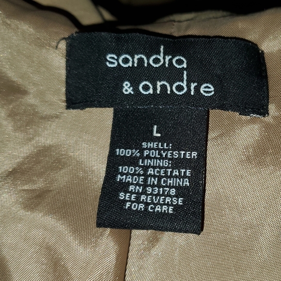 Sandra & Andre Faux Suede Camel Coat L - Picture 5 of 5